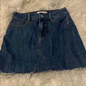 pacsun jean skirt